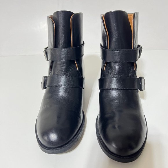 Nine West Buckle Leather Booties, Boots, Short Block Heel , Size 6 M - Picture 8 of 16